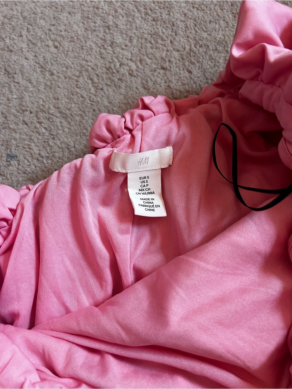 H&M Pink One-Shoulder Ruffle Mini Dress (Retail $50) - Picture 3 of 4